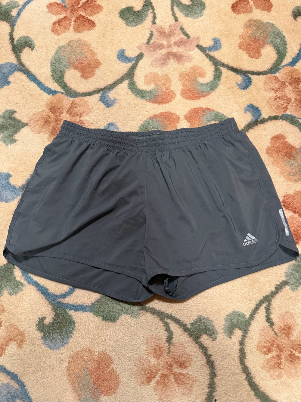 adidas Women's Dark Gray Athletic Running Shorts